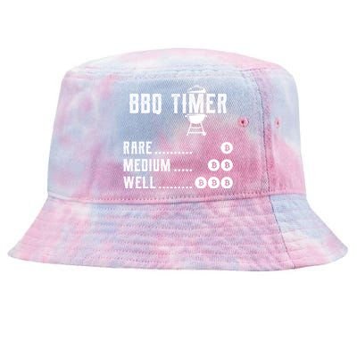 Barbecue Son Dad Husband Fathers Day Funny Bitcoin Bbq Timer Meaningful Gift Tie-Dyed Bucket Hat