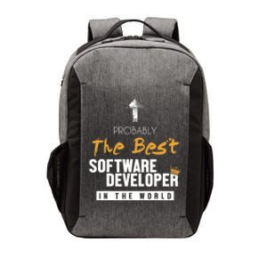 Best Software Developer World Full Stack Software Developer Vector Backpack