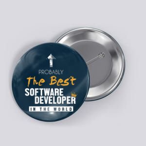 Best Software Developer World Full Stack Software Developer Button