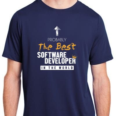 Best Software Developer World Full Stack Software Developer Adult ChromaSoft Performance T-Shirt