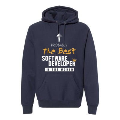 Best Software Developer World Full Stack Software Developer Premium Hoodie