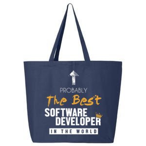 Best Software Developer World Full Stack Software Developer 25L Jumbo Tote