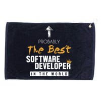 Best Software Developer World Full Stack Software Developer Grommeted Golf Towel