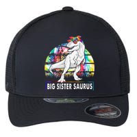 Big Sistersaurus Dinosaur Big Sister Saurus Family Matching Flexfit Unipanel Trucker Cap