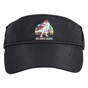 Big Sistersaurus Dinosaur Big Sister Saurus Family Matching Adult Drive Performance Visor