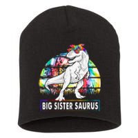 Big Sistersaurus Dinosaur Big Sister Saurus Family Matching Short Acrylic Beanie