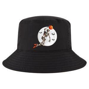 Basketball Skeleton Dunk Basketball Player Halloween Moon Cool Comfort Performance Bucket Hat