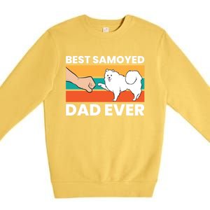 Best Samoyed Dad Ever Cute Samoyed Cute Gift Premium Crewneck Sweatshirt