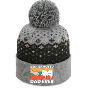 Best Samoyed Dad Ever Cute Samoyed Cute Gift The Baniff Cuffed Pom Beanie