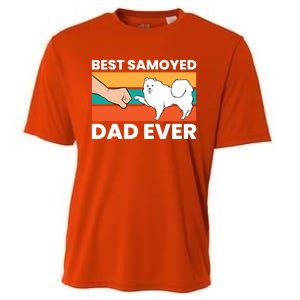 Best Samoyed Dad Ever Cute Samoyed Cute Gift Cooling Performance Crew T-Shirt