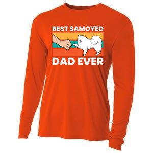 Best Samoyed Dad Ever Cute Samoyed Cute Gift Cooling Performance Long Sleeve Crew