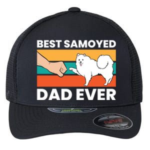 Best Samoyed Dad Ever Cute Samoyed Cute Gift Flexfit Unipanel Trucker Cap