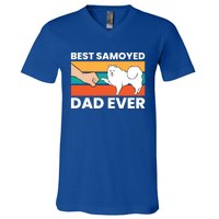 Best Samoyed Dad Ever Cute Samoyed Cute Gift V-Neck T-Shirt