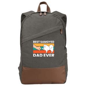 Best Samoyed Dad Ever Cute Samoyed Cute Gift Cotton Canvas Backpack