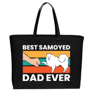 Best Samoyed Dad Ever Cute Samoyed Cute Gift Cotton Canvas Jumbo Tote