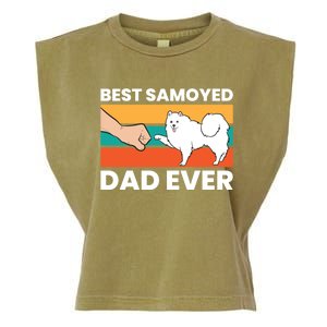 Best Samoyed Dad Ever Cute Samoyed Cute Gift Garment-Dyed Women's Muscle Tee