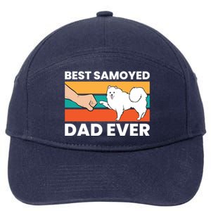 Best Samoyed Dad Ever Cute Samoyed Cute Gift 7-Panel Snapback Hat