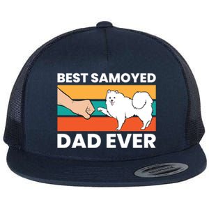 Best Samoyed Dad Ever Cute Samoyed Cute Gift Flat Bill Trucker Hat