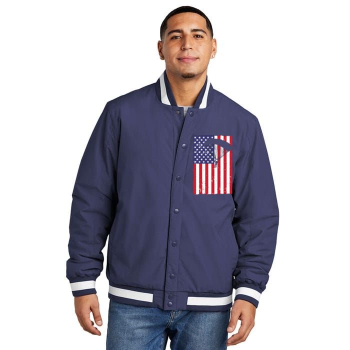 Best Skydiving Design For Skydiver Sky Diving Insulated Varsity Jacket