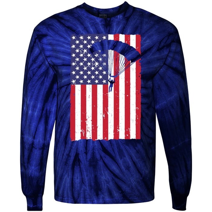 Best Skydiving Design For Skydiver Sky Diving Tie-Dye Long Sleeve Shirt