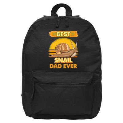  Best Snail Dad Ever Father's Day Slug Snails 16 in Basic Backpack