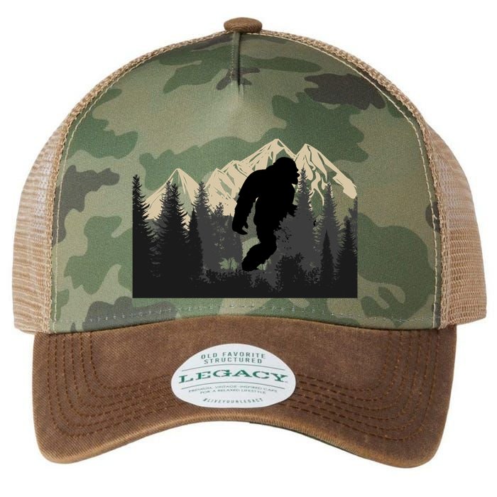 Bigfoot Sasquatch Design And Trip Hiking Lovers Gift Legacy Tie Dye Trucker Hat
