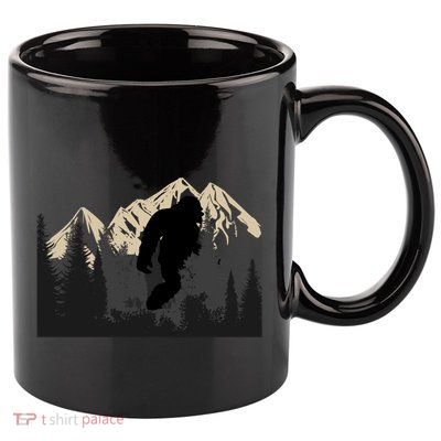 Bigfoot Sasquatch Design And Trip Hiking Lovers Gift 11oz C Handle Ceramic Mug