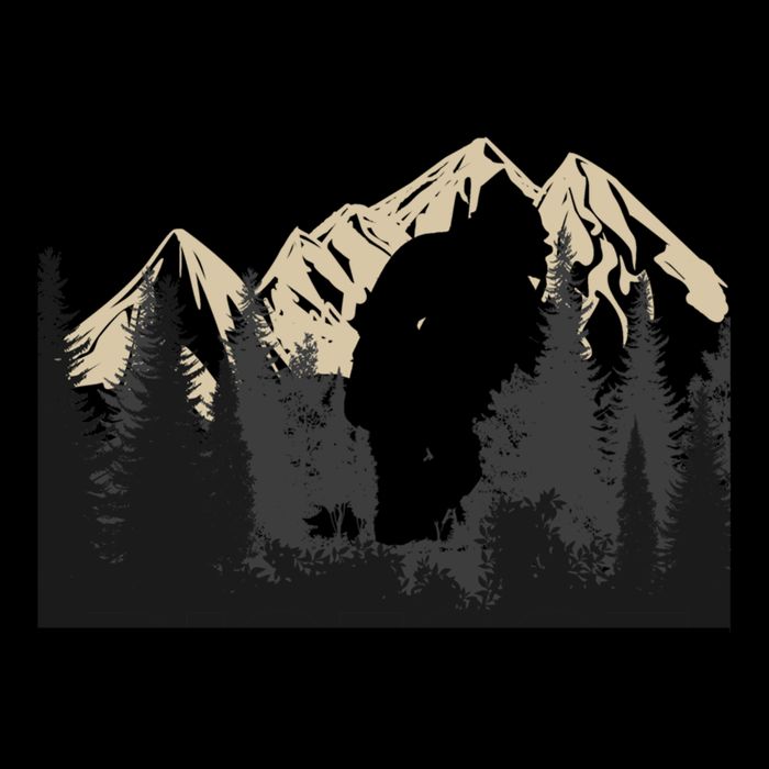 Bigfoot Sasquatch Design And Trip Hiking Lovers Gift Drawstring Bag