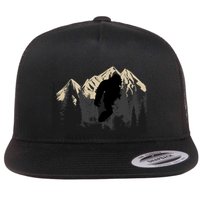 Bigfoot Sasquatch Design And Trip Hiking Lovers Gift Flat Bill Trucker Hat