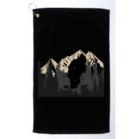 Bigfoot Sasquatch Design And Trip Hiking Lovers Gift Golf Towel