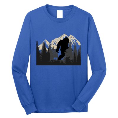 Bigfoot Sasquatch Design And Trip Hiking Lovers Gift Long Sleeve Shirt