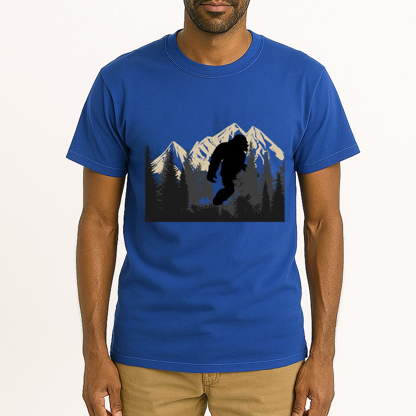 Bigfoot Sasquatch Design And Trip Hiking Lovers Gift Tall T-Shirt