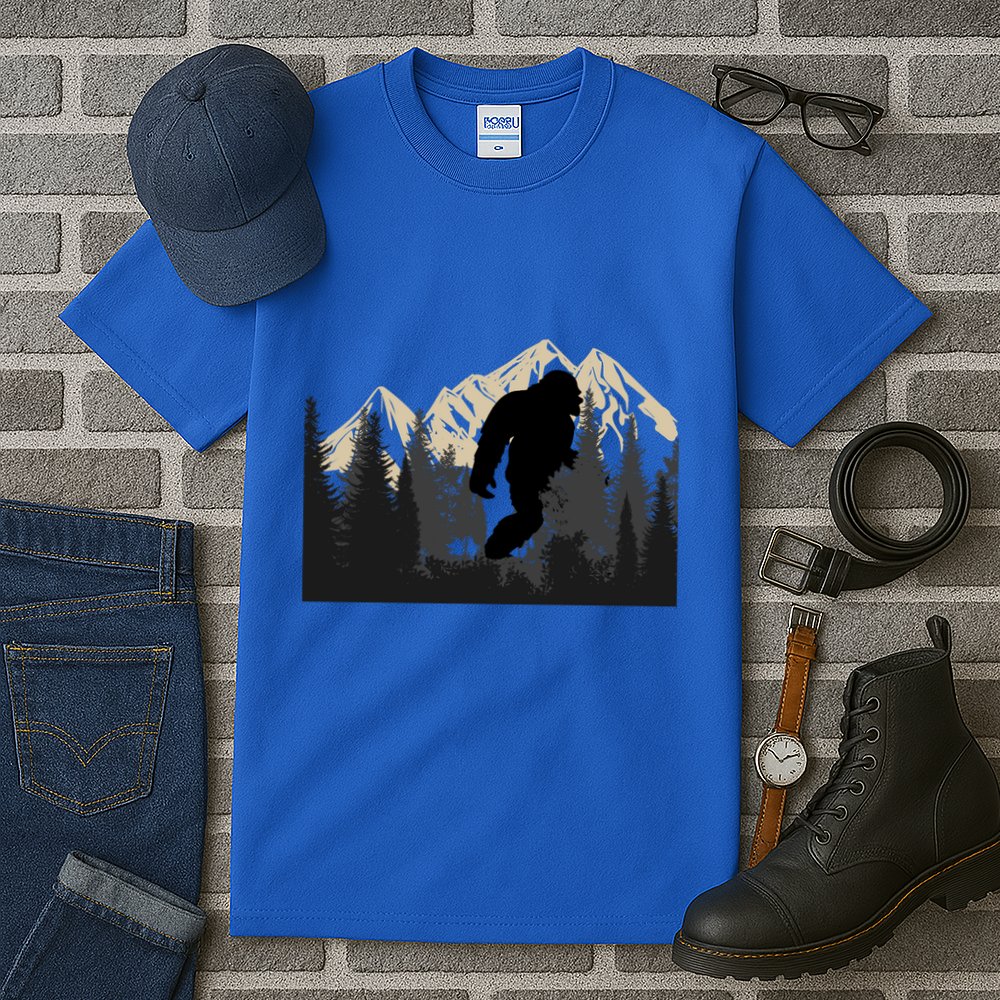 Bigfoot Sasquatch Design And Trip Hiking Lovers Gift Tall T-Shirt