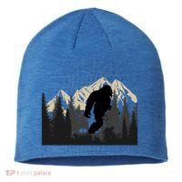 Bigfoot Sasquatch Design And Trip Hiking Lovers Gift Sustainable Beanie