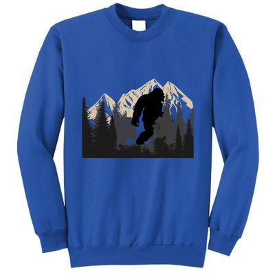 Bigfoot Sasquatch Design And Trip Hiking Lovers Gift Tall Sweatshirt