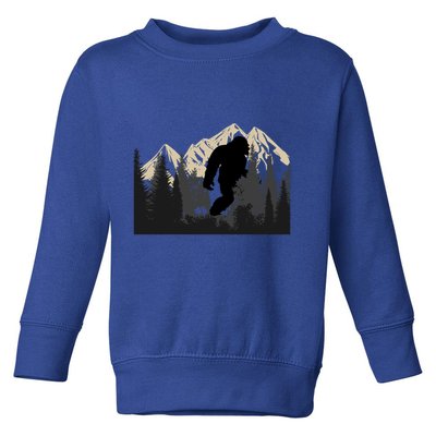 Bigfoot Sasquatch Design And Trip Hiking Lovers Gift Toddler Sweatshirt