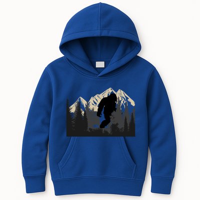 Bigfoot Sasquatch Design And Trip Hiking Lovers Gift Kids Hoodie
