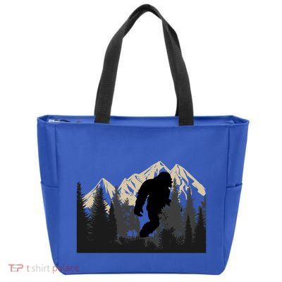 Bigfoot Sasquatch Design And Trip Hiking Lovers Gift Zip Tote Bag