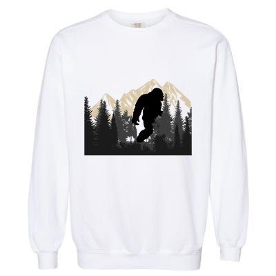 Bigfoot Sasquatch Design And Trip Hiking Lovers Gift Garment-Dyed Sweatshirt