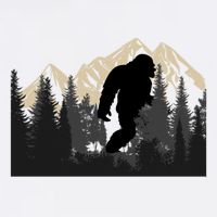 Bigfoot Sasquatch Design And Trip Hiking Lovers Gift Garment-Dyed Sweatshirt