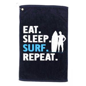 Best Surf Design For Surfing Surfboard Surfer Platinum Collection Golf Towel