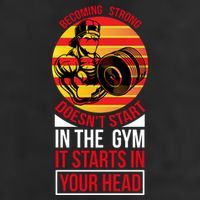 Becoming Strong Doesn T Start In The Gym, It Starts In Your Head Cool Comfort Performance Bucket Hat