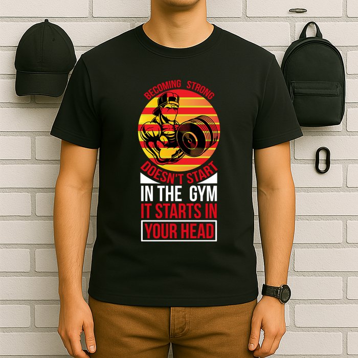 Becoming Strong Doesn T Start In The Gym, It Starts In Your Head T-Shirt