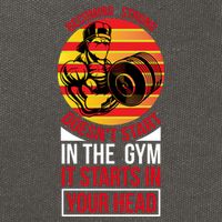 Becoming Strong Doesn T Start In The Gym, It Starts In Your Head Cotton Canvas Backpack