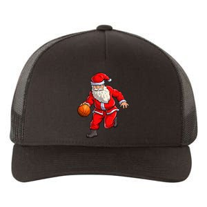 Basketball Santa Dribble Ball Christmas Sports Xmas Yupoong Adult 5-Panel Trucker Hat