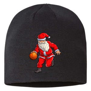 Basketball Santa Dribble Ball Christmas Sports Xmas Sustainable Beanie