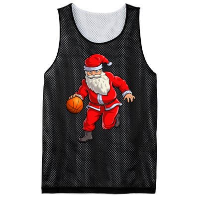 Basketball Santa Dribble Ball Christmas Sports Xmas Mesh Reversible Basketball Jersey Tank