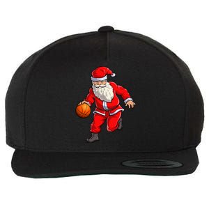 Basketball Santa Dribble Ball Christmas Sports Xmas Wool Snapback Cap