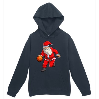 Basketball Santa Dribble Ball Christmas Sports Xmas Urban Pullover Hoodie