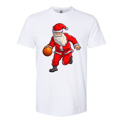 Basketball Santa Dribble Ball Christmas Sports Xmas Softstyle CVC T-Shirt